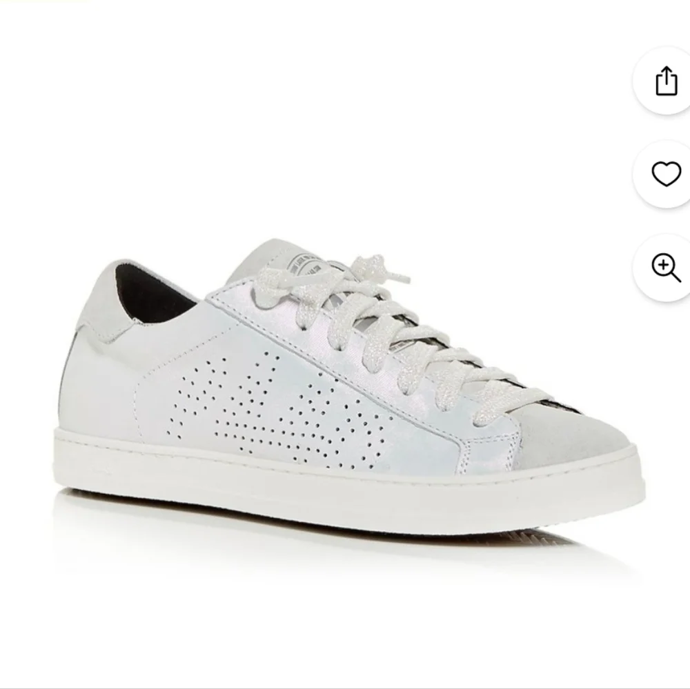 Womens P448 John W Textured Iridescent Sneakers Size 10.5